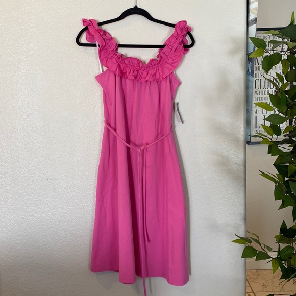 NWT Donna Morgan Mada Midi Dress | Strawberry Pink | 2 - Picture 1 of 7
